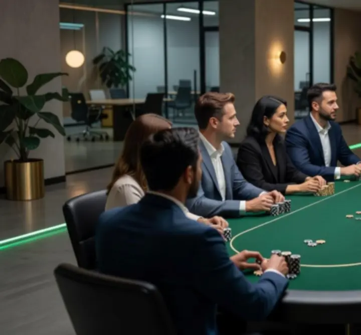 Mobilny turniej pokerowy podczas eventu firmowego