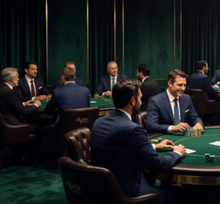Atmosfera firmowego wieczoru pokerowego